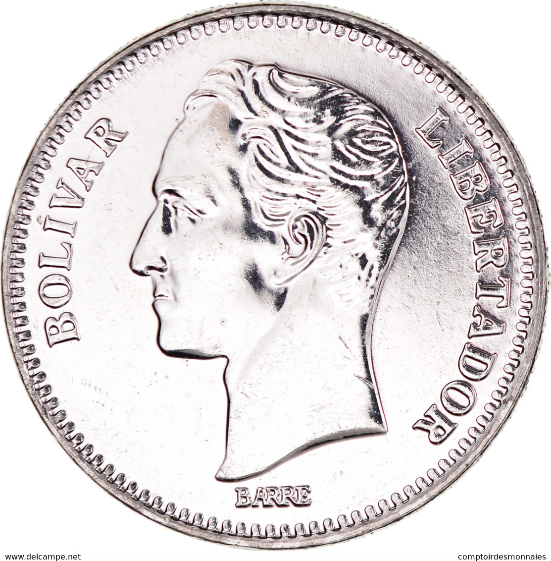 Monnaie, Venezuela, 2 Bolivares, 1990, SPL+, Nickel Clad Steel, KM:43a.1 - Venezuela