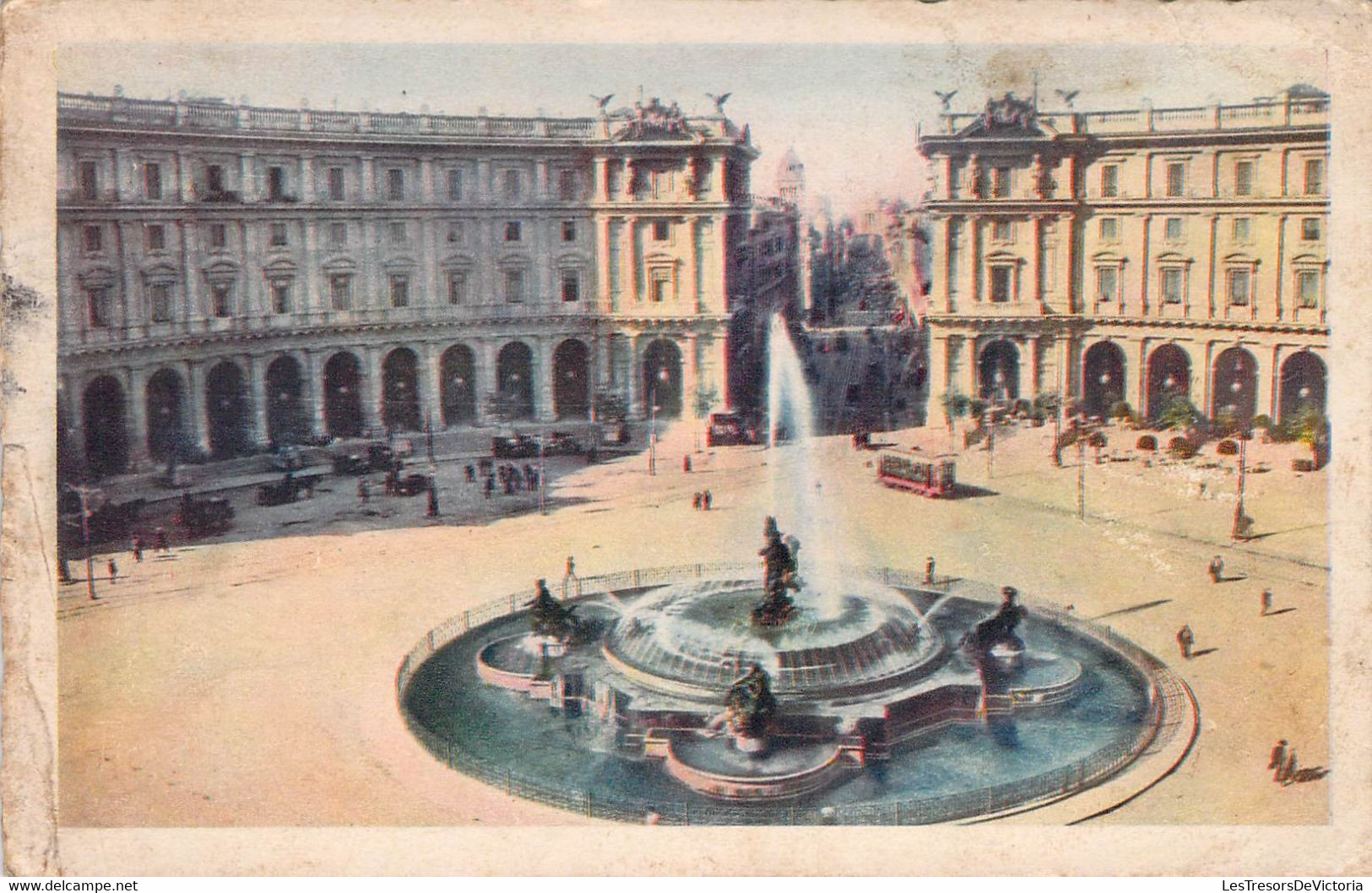 CPA ITALIE - Piazza Esedra O Termini - 4588 9 - A Scrocchi - Plaatsen & Squares