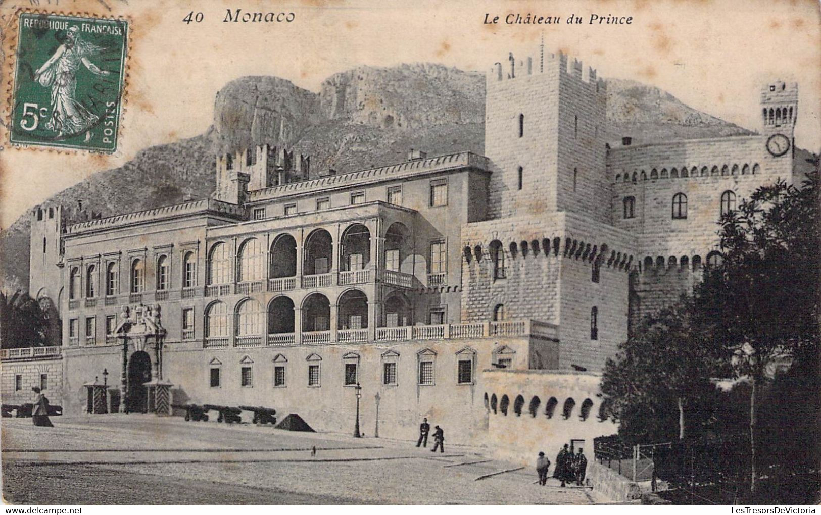 CPA MONACO - Le Château Du Prince - Animée - Palais Princier