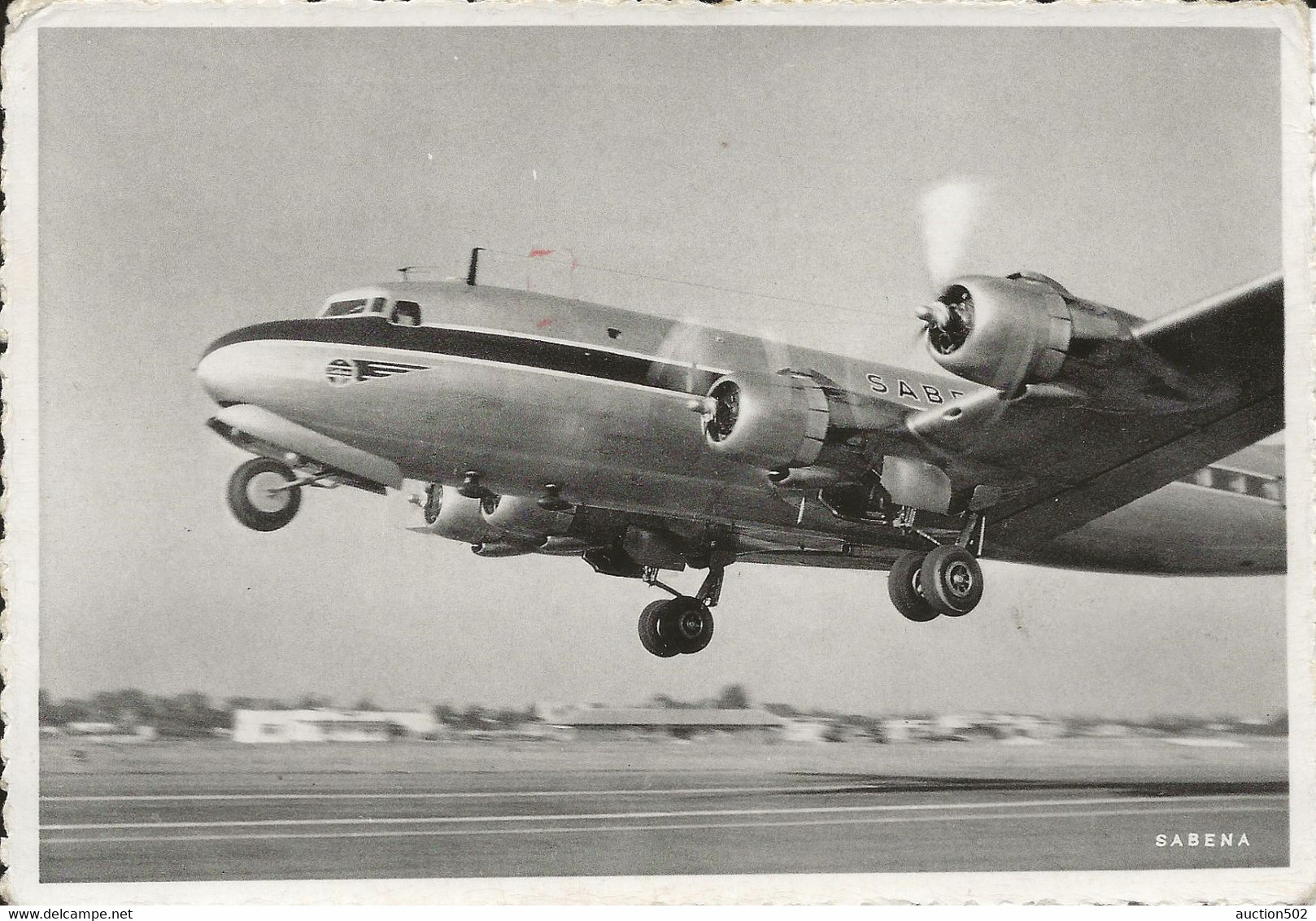 2476PR/TP 834-842 Surtaxe S/CP Take-Off DC 6 Melsbroek Griffe Privée WAGON LITS//Cook Gand Obl Gent 1951 > Knokke TRI AZ - Cartas & Documentos