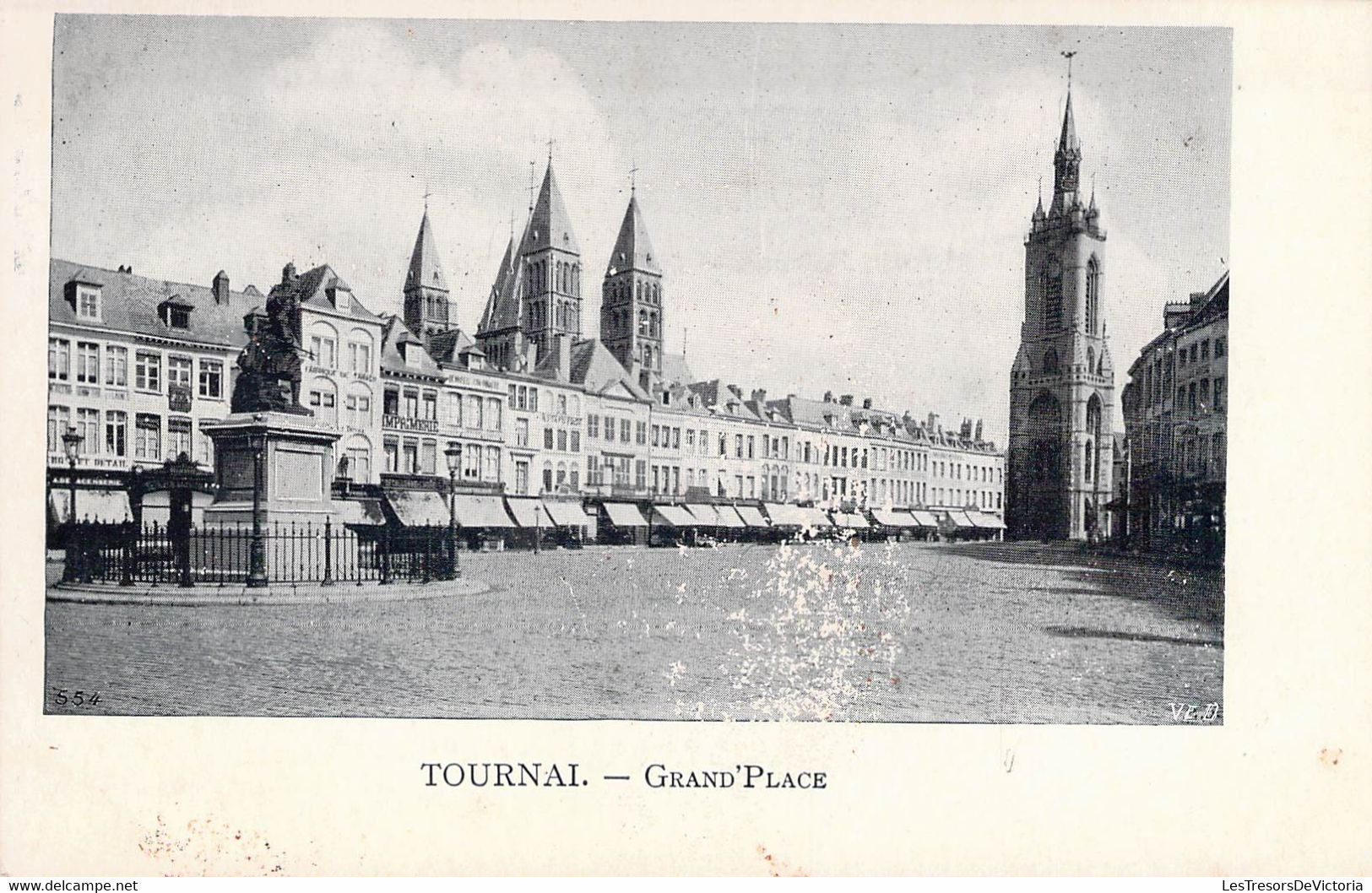 CPA Belgique - TOURNAI - Grand'Place - Dos Non Divisé - Doornik