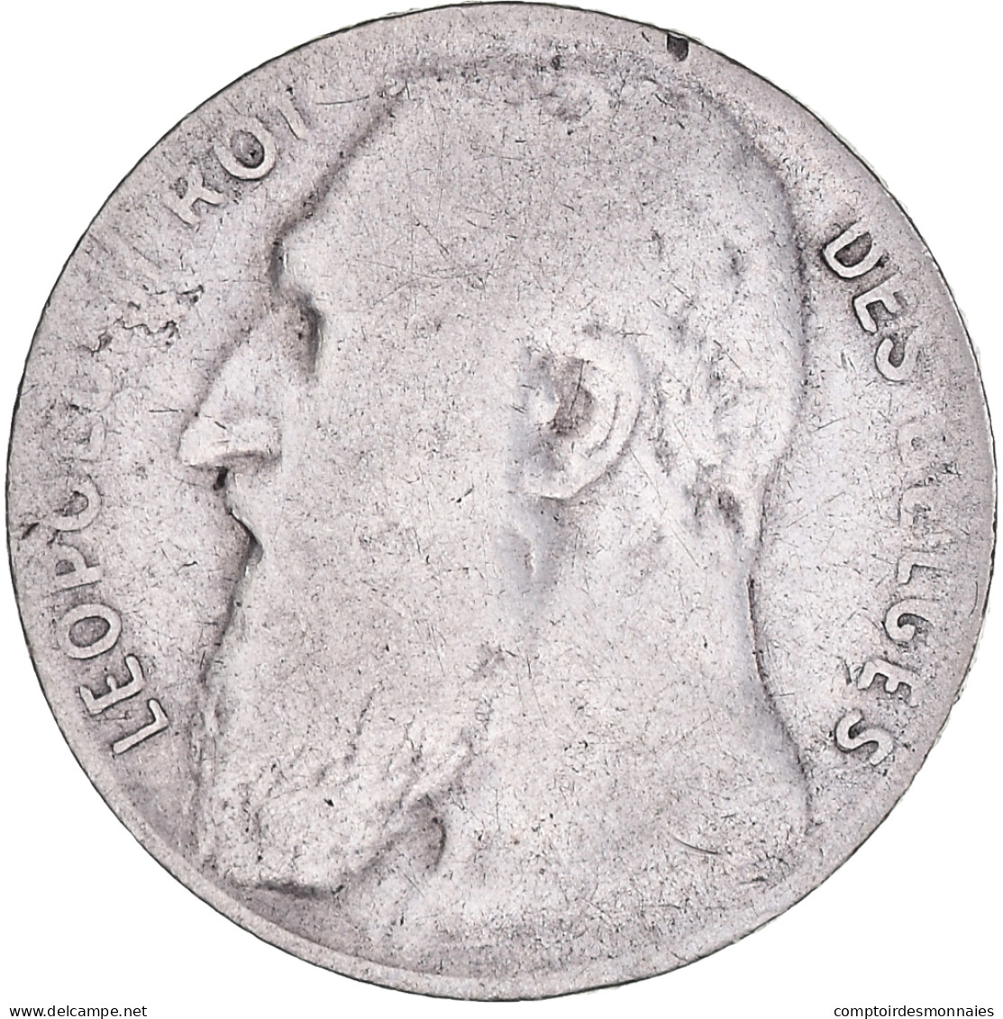 Monnaie, Belgique, Leopold II, 50 Centimes, 1901, Bruxelles, TB, Argent, KM:50 - 50 Centimes