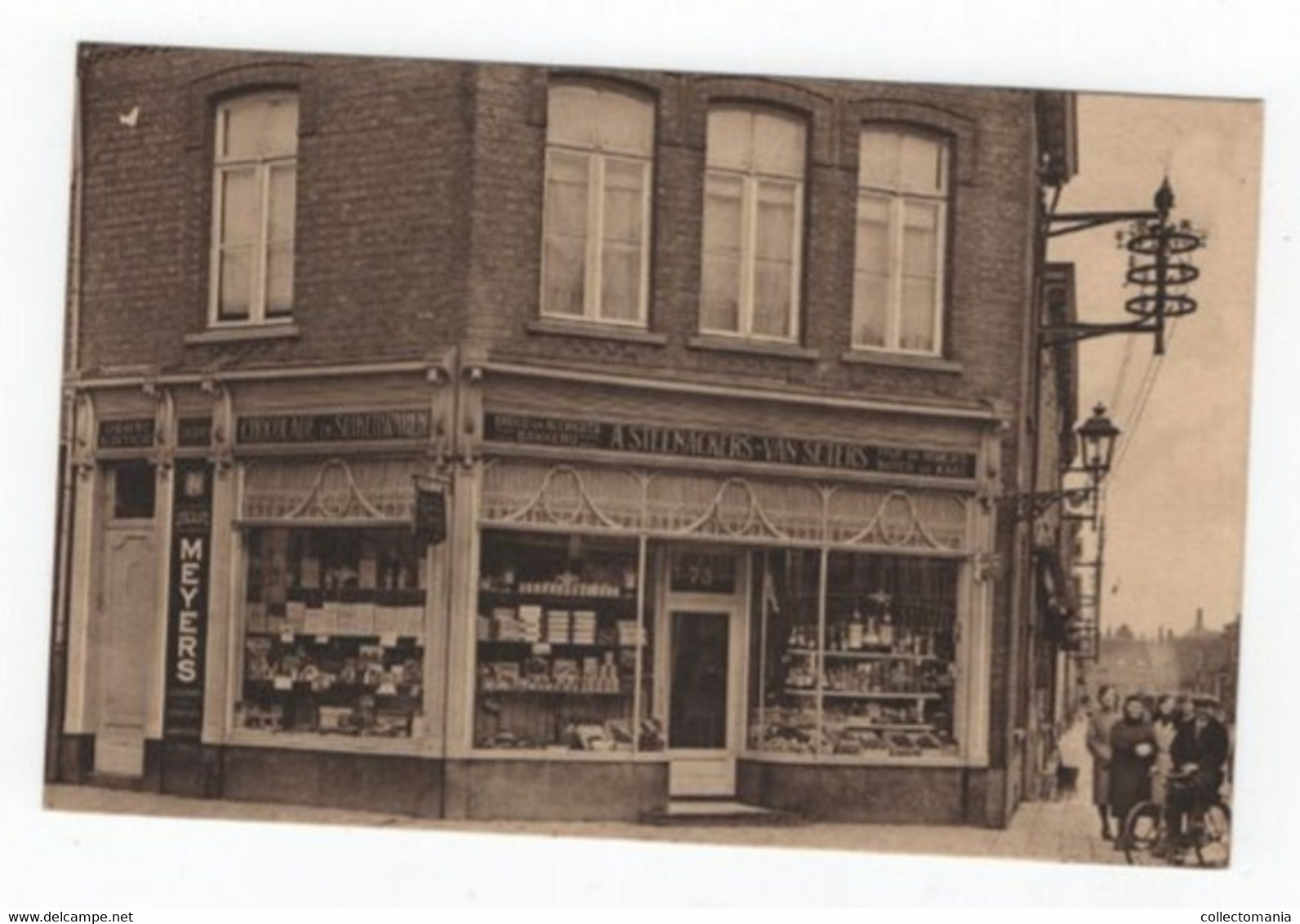 1 Oude Postkaart Turnhout A. Steenackers - Van Seters WINKEL  Kleingoedbakkerij Fruit & Boter & Kaas Hoek Gasthuisstr. - Turnhout