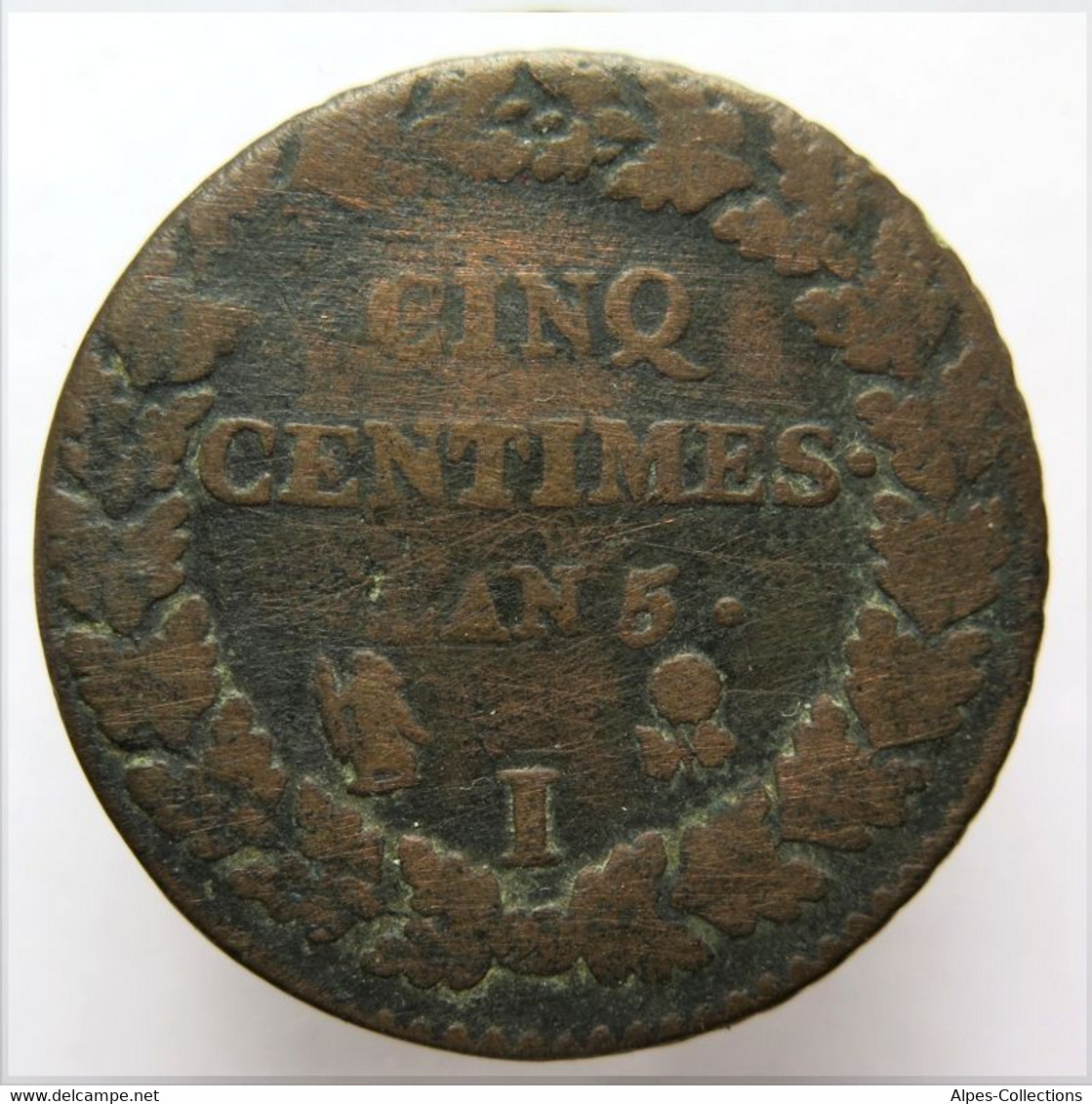 F11514.1 - FRANCE - 5 Centimes Dupré Grand Module - An 5 I - 1795-1799 Directoire