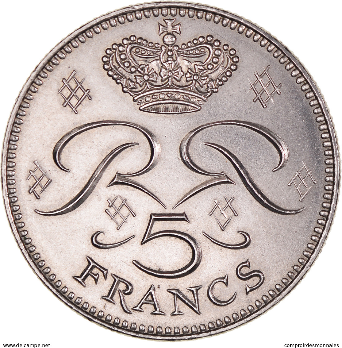 Monnaie, Monaco, Rainier III, 5 Francs, 1977, SUP+, Cupro-nickel, Gadoury:MC - FDC