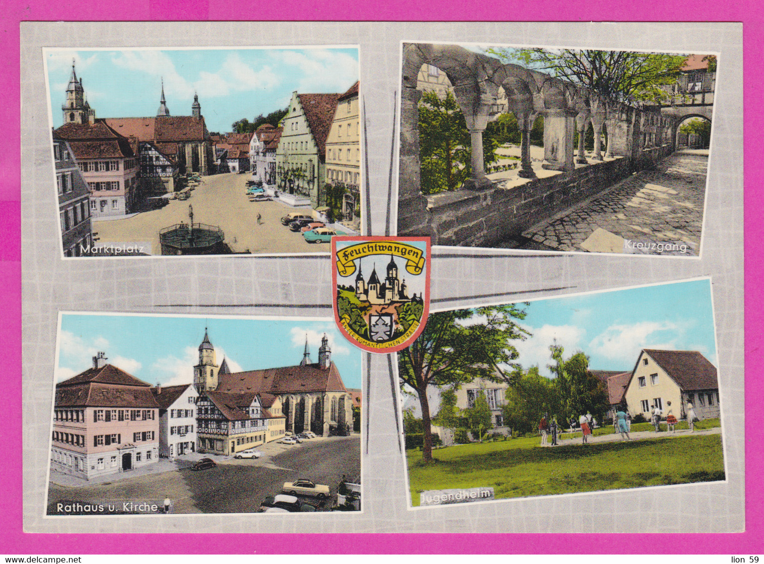 283519 / Germany - Feuchtwangen / Mfr. - An Der Romantischen Strasse , Marktplatz Rathaus U. Kirche Kreuzgang Jugendheim - Feuchtwangen