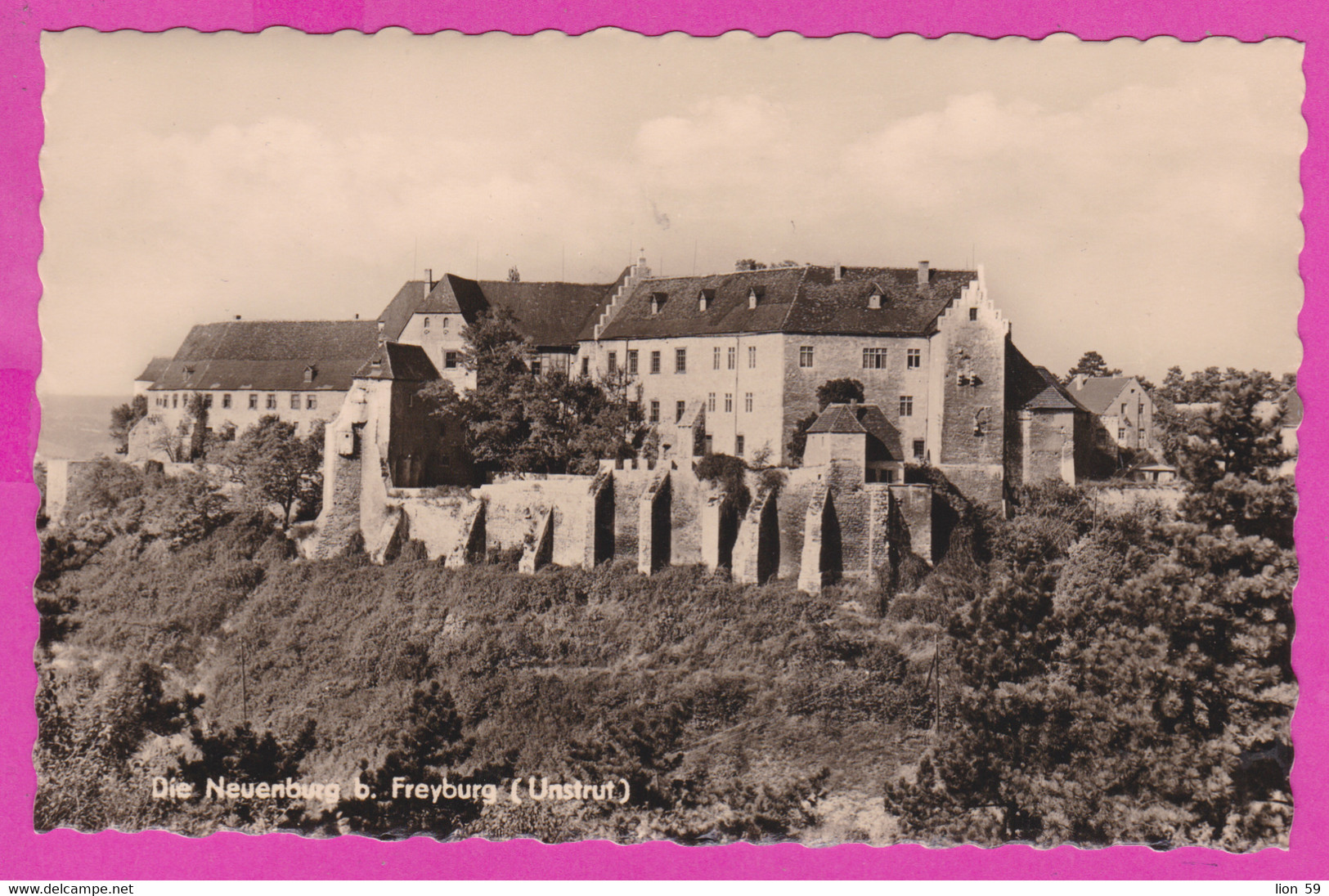 283520 / Germany - Freyburg A. D. Unstrut - Die Neuenburg Schloss Neuenburg Panorama 1963 PC Deutschland - Freyburg A. D. Unstrut