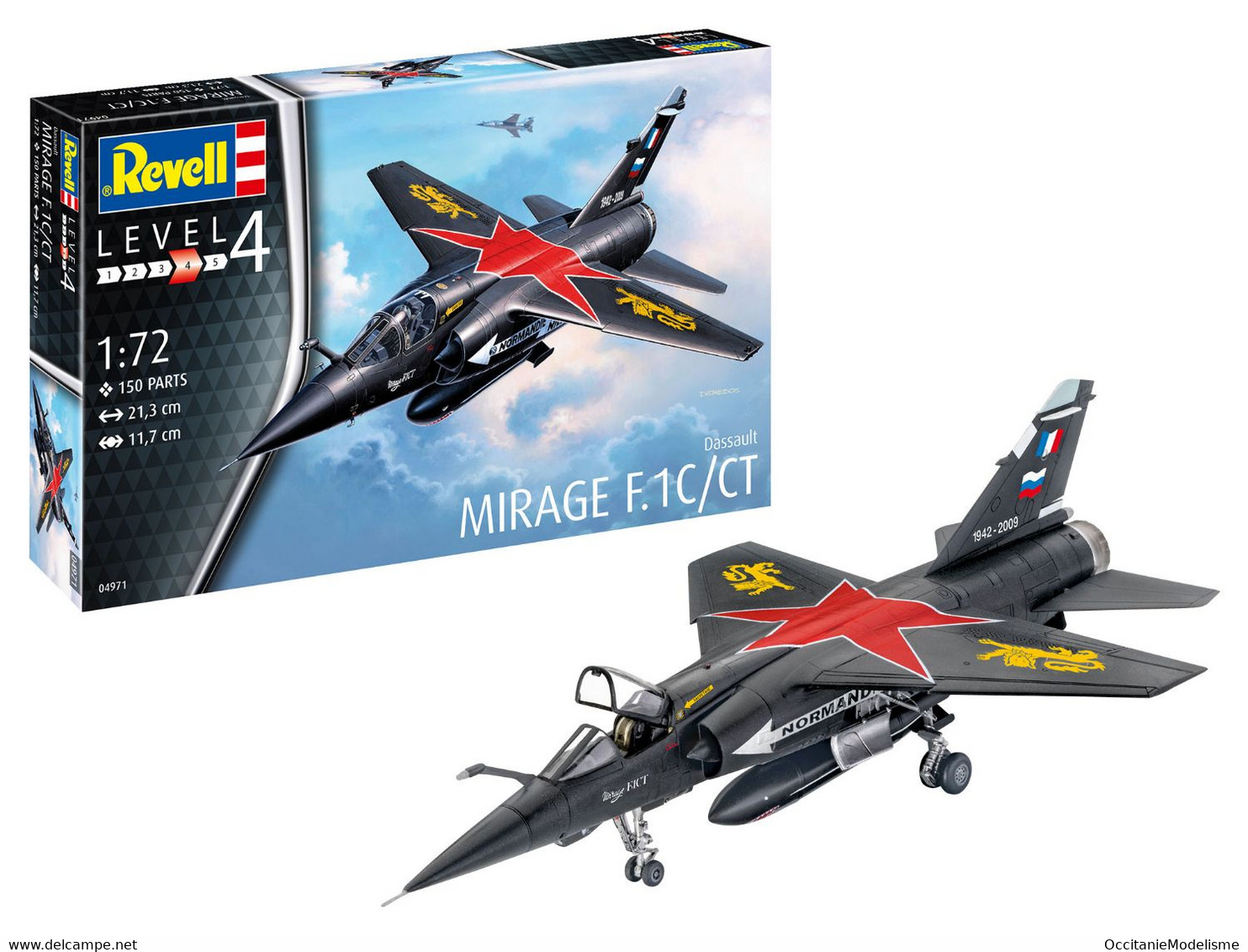 Revell - MIRAGE F.1C/CT Dassault Armée De L'Air Maquette Kit Plastique Réf. 04971 Neuf NBO 1/72 - Airplanes