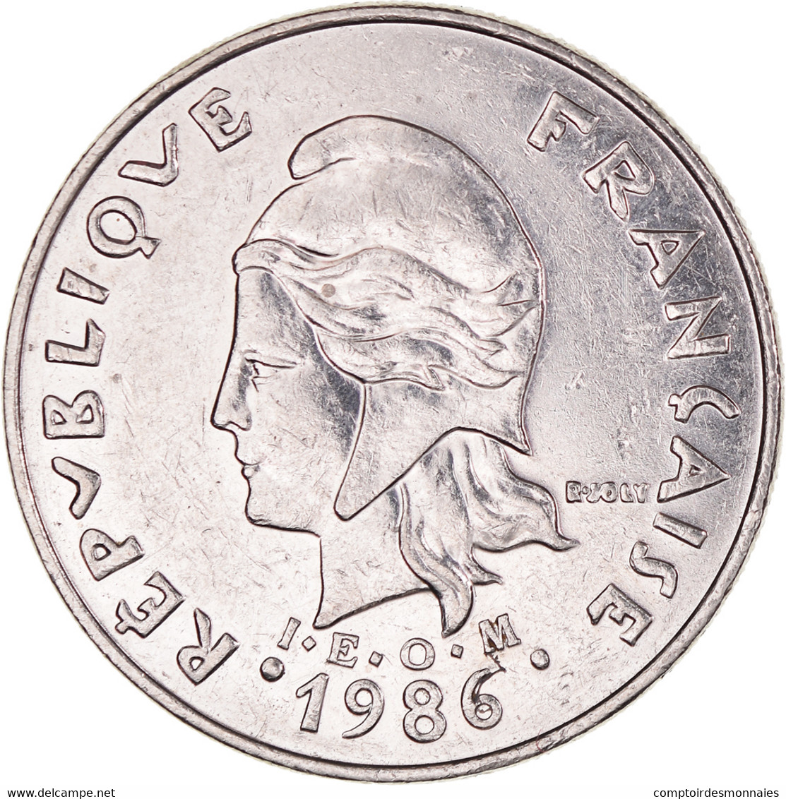 Monnaie, Polynésie Française, 20 Francs, 1986, Paris, TTB+, Nickel, KM:9 - Frans-Polynesië