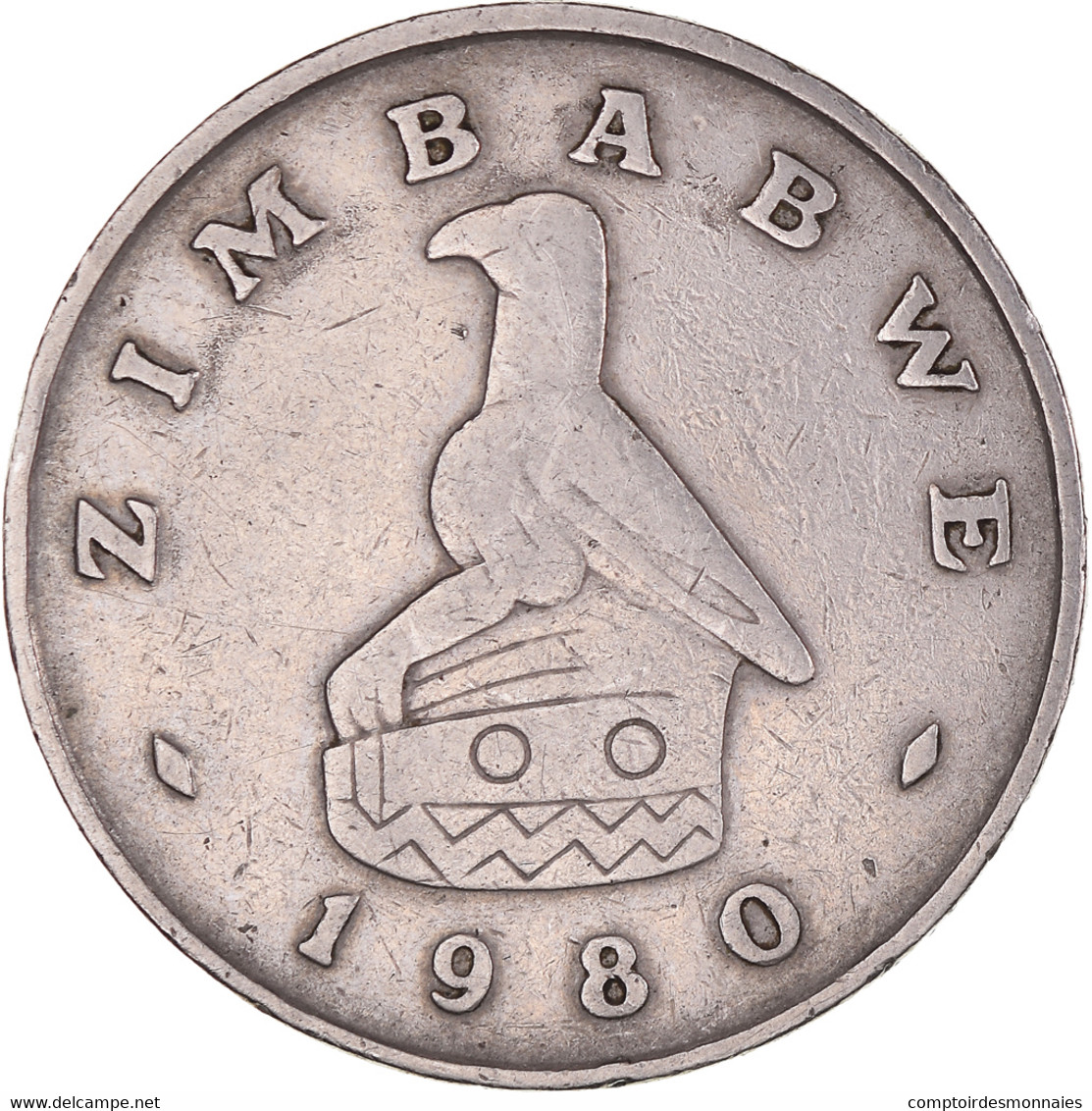 Monnaie, Zimbabwe, Dollar, 1980, TB+, Cupro-nickel, KM:6 - Zimbabwe