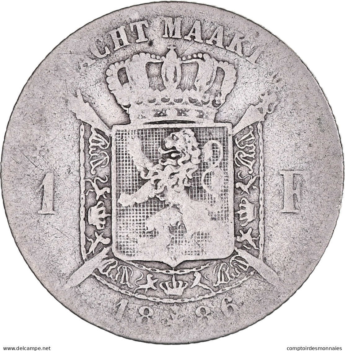 Monnaie, Belgique, Leopold II, Franc, 1886, TB, Argent, KM:29.1 - 1 Franc