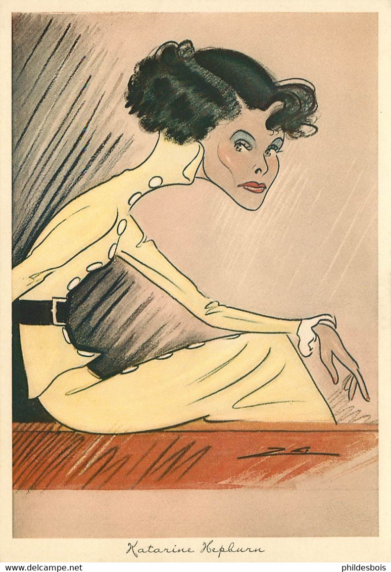 Caricature Nino ZA Artiste Katharine Hepburn - Artisti