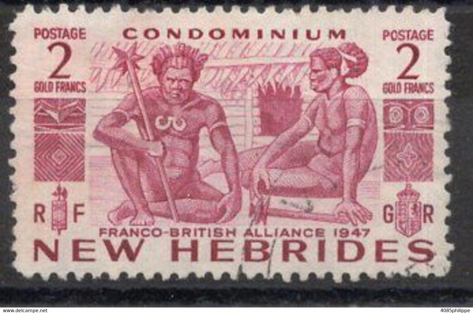 Nouvelles HEBRIDES Timbre-poste  N°164 Oblitéré TB Cote 23€00 - Used Stamps