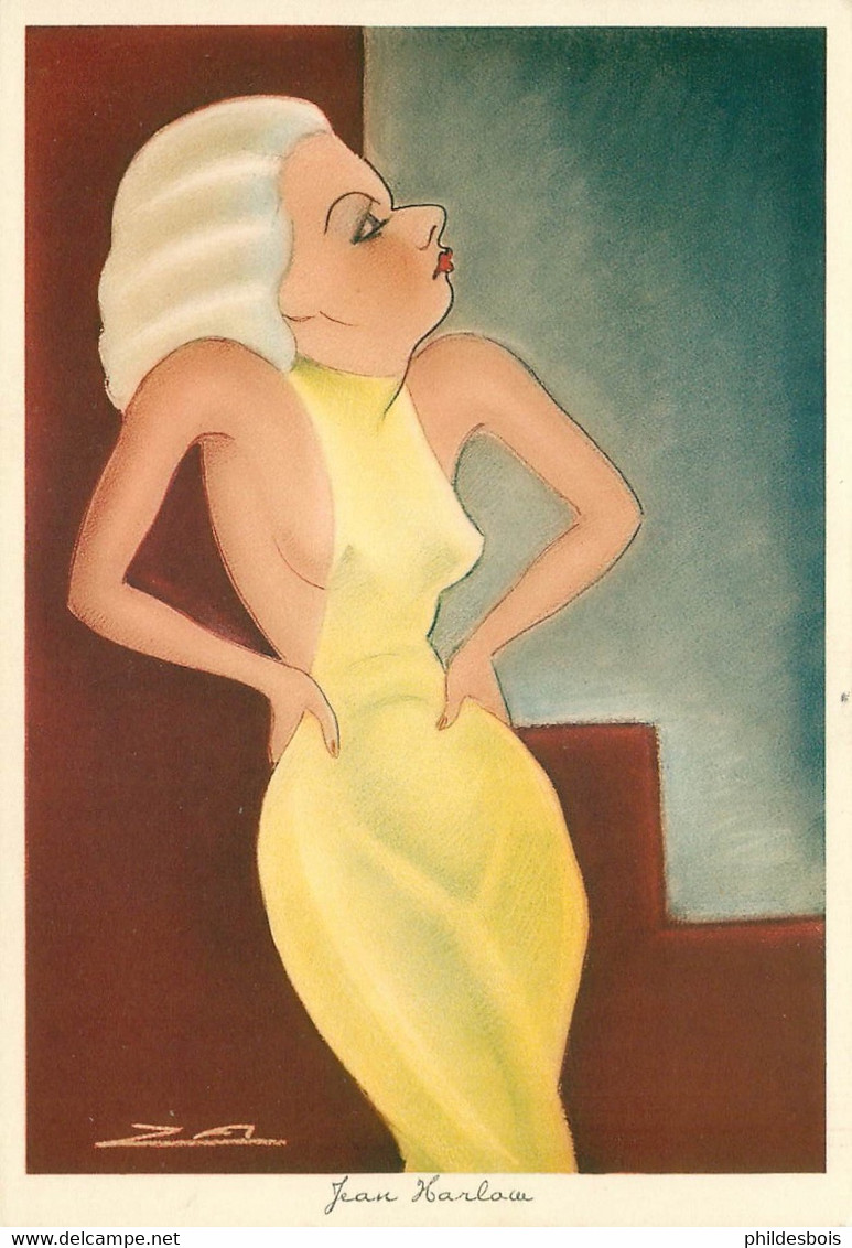 Caricature Nino ZA Artiste Jean HARLOW - Artisti