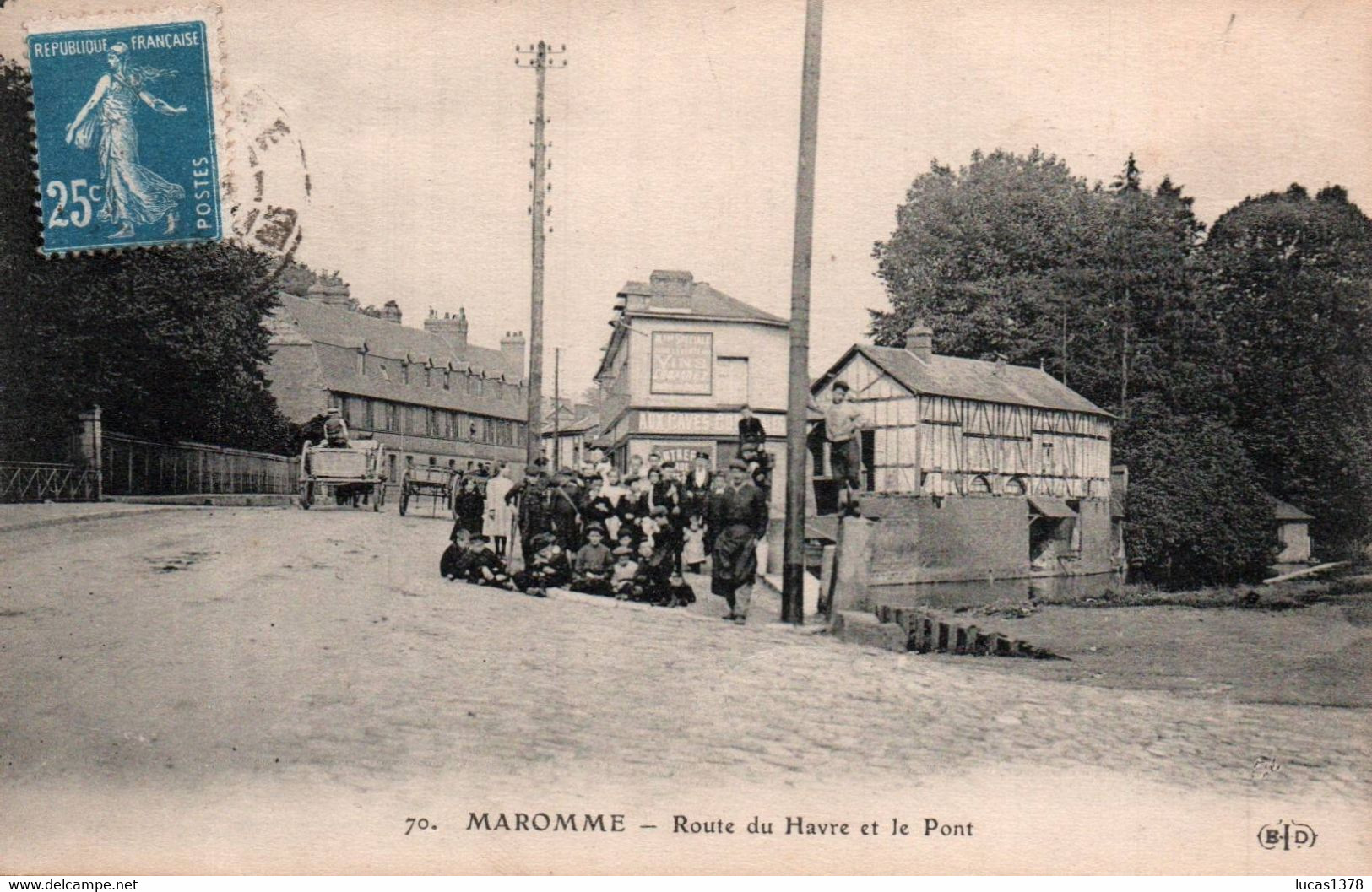 76 /MAROMME / ROUTE DU HAVRE ET LE PONT / TRES ANIMEE - Maromme