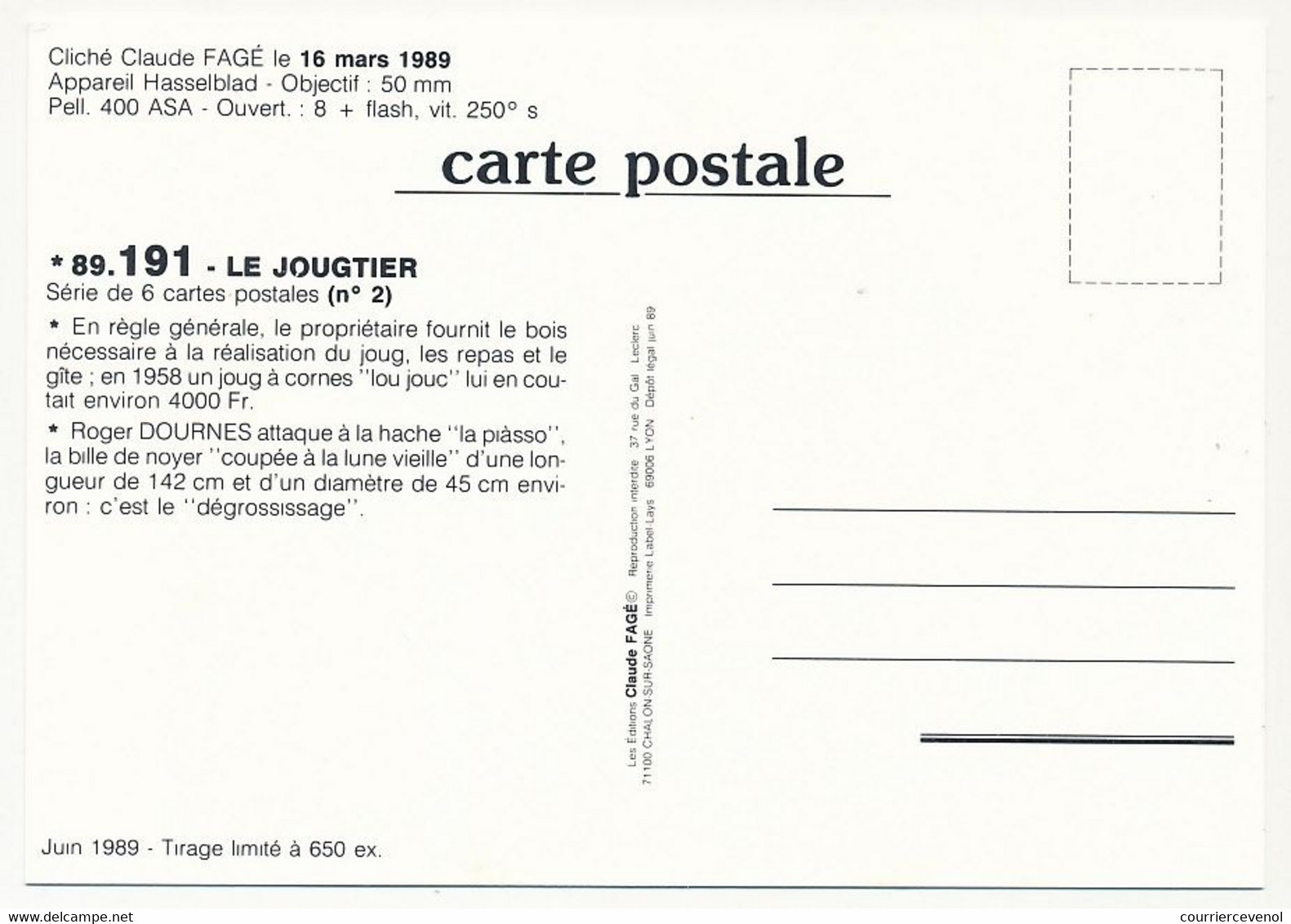 CPM - MAYRINHAGUES (Aveyron) - Le Jougtier - M. Roger Dournes - (Claude Fagé 89.190 à 195) - Autres & Non Classés