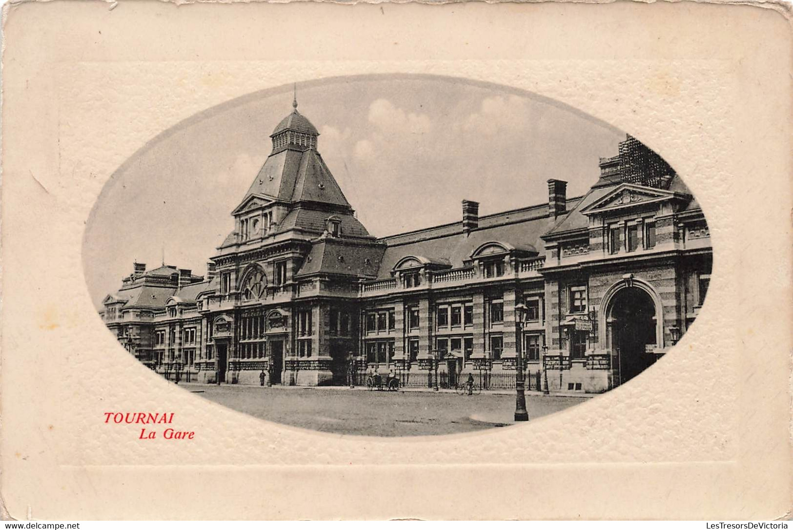 CPA Belgique - Tournai - La Gare - Oblitéré En 1914 - Doornik