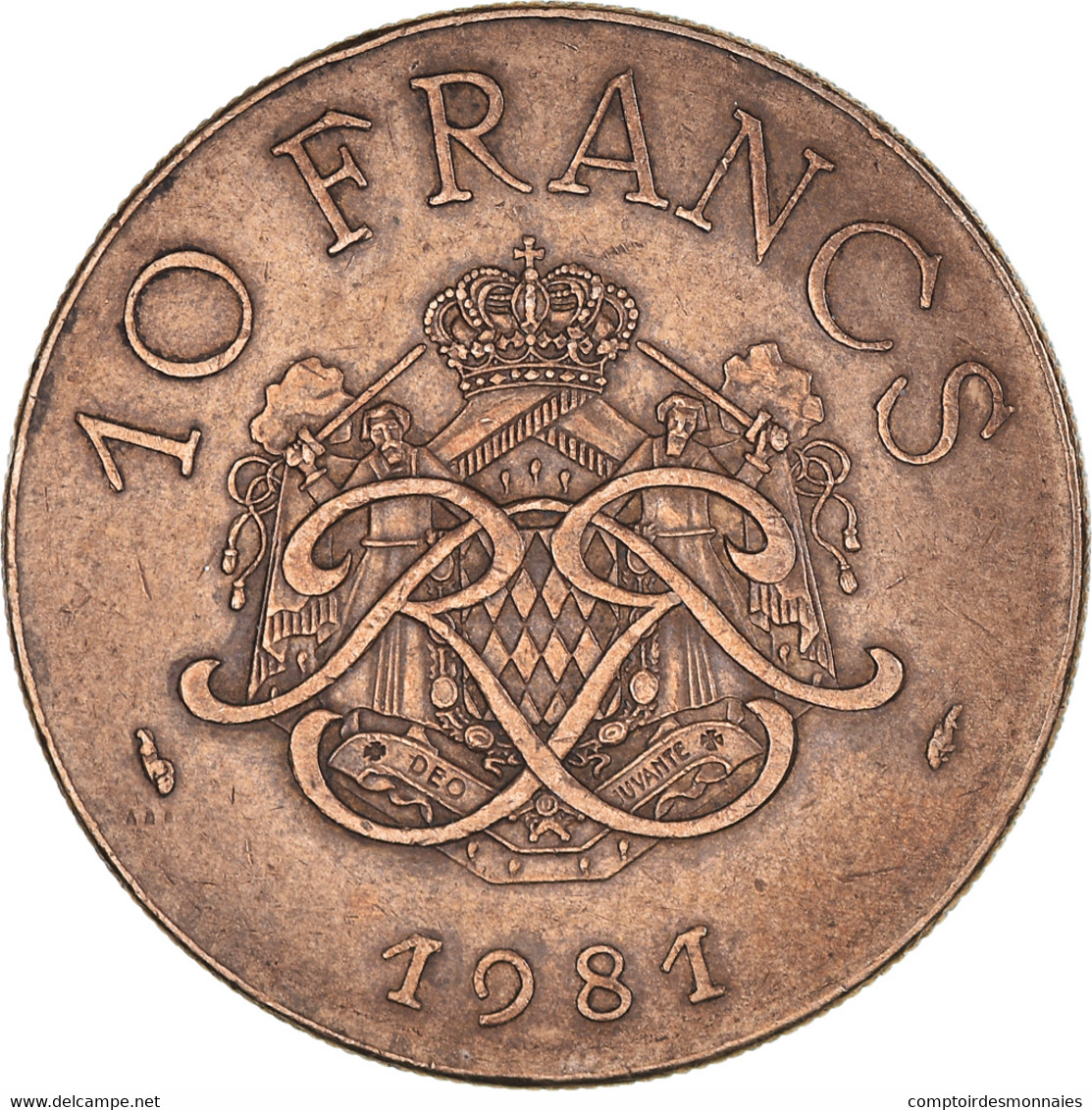 Monnaie, Monaco, Rainier III, 10 Francs, 1981, TTB, Cupronickel Aluminium - 1960-2001 Nouveaux Francs