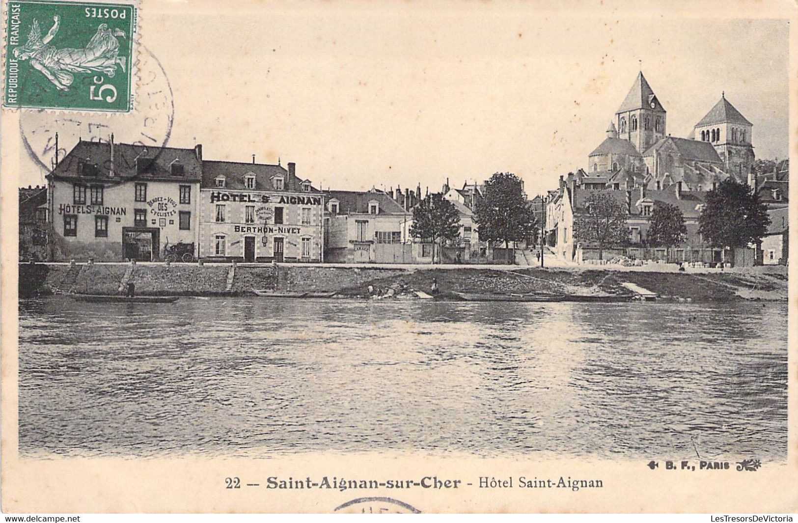 CPA France - Loir Et Cher - Saint Aignan Sur Cher - Hôtel Saint Aignan - Oblitérée 1908 - B. F. Paris - Saint Aignan