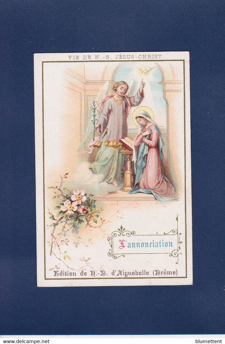 Chromo Aiguebelle Chocolat Image Pieuse Religion Format 10,5 X 7 - Aiguebelle