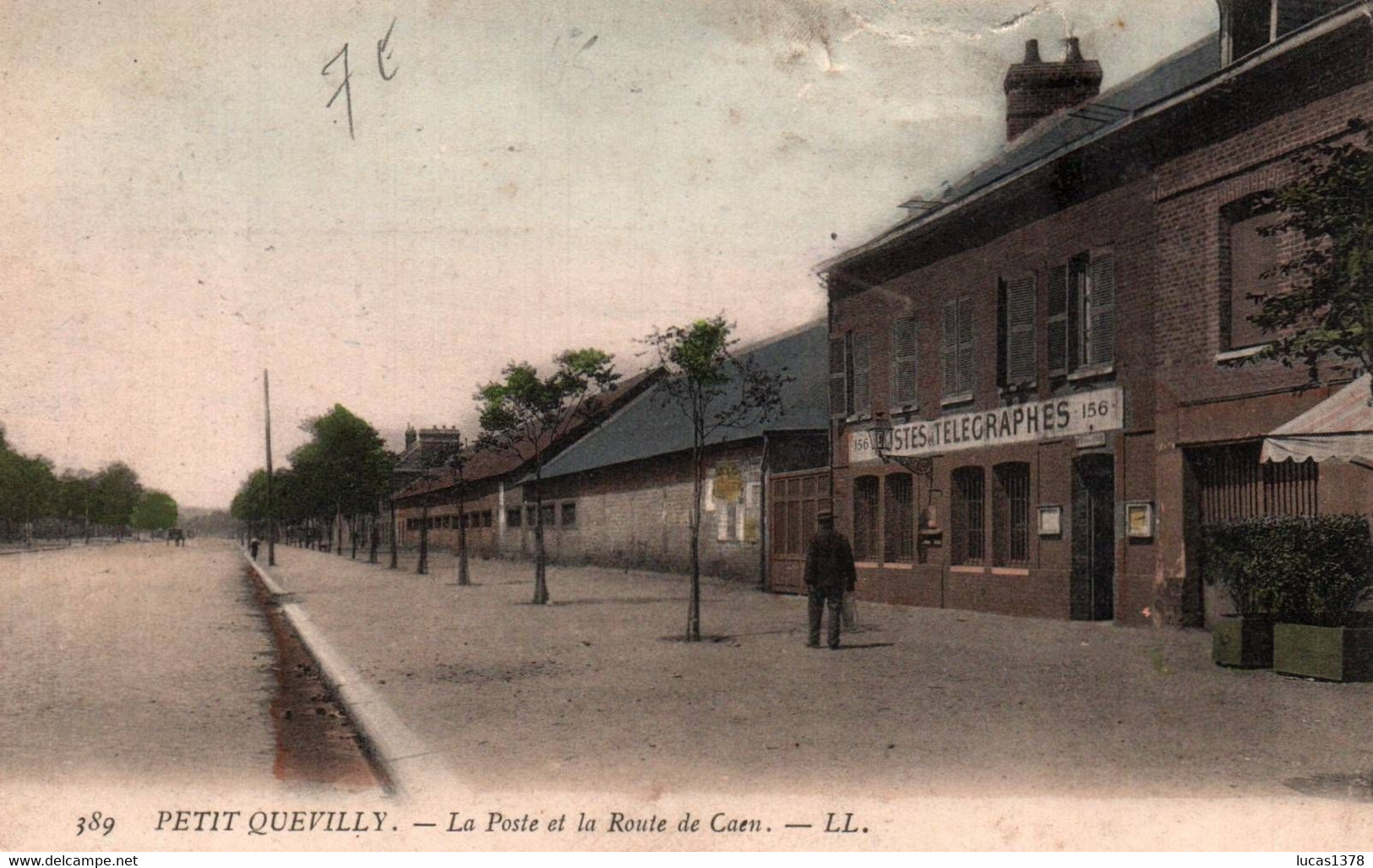 76 / PETIT QUEVILLY / LA POSTE ET LA ROUTE DE CAEN / COLORISEEET TAXEE ... - Le Petit-Quevilly