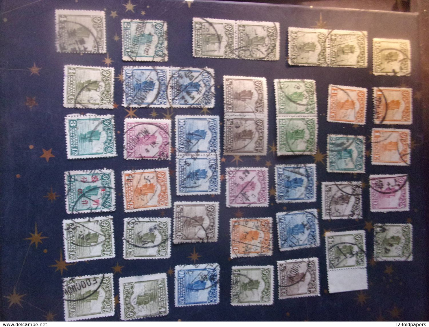 LOT DE 40 TIMBRES CHINE CHINOIS OBLITERES SURCHARGE .. A VOIR 旧中国邮票  Jiù Zhōngguó Yóupiào - Autres & Non Classés