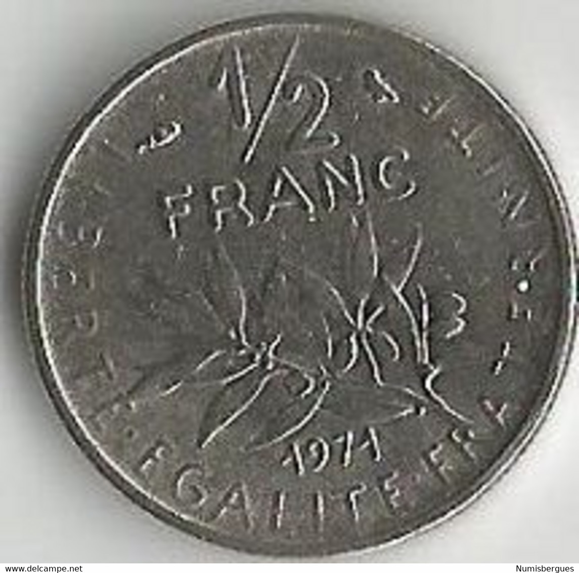 Pièce De Monnaie 50 Centimes Semeuse 1971 - 50 Centimes