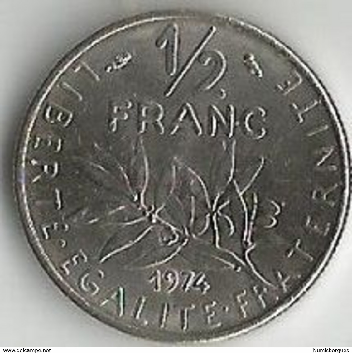 Pièce De Monnaie 50 Centimes Semeuse 1974 - 50 Centimes