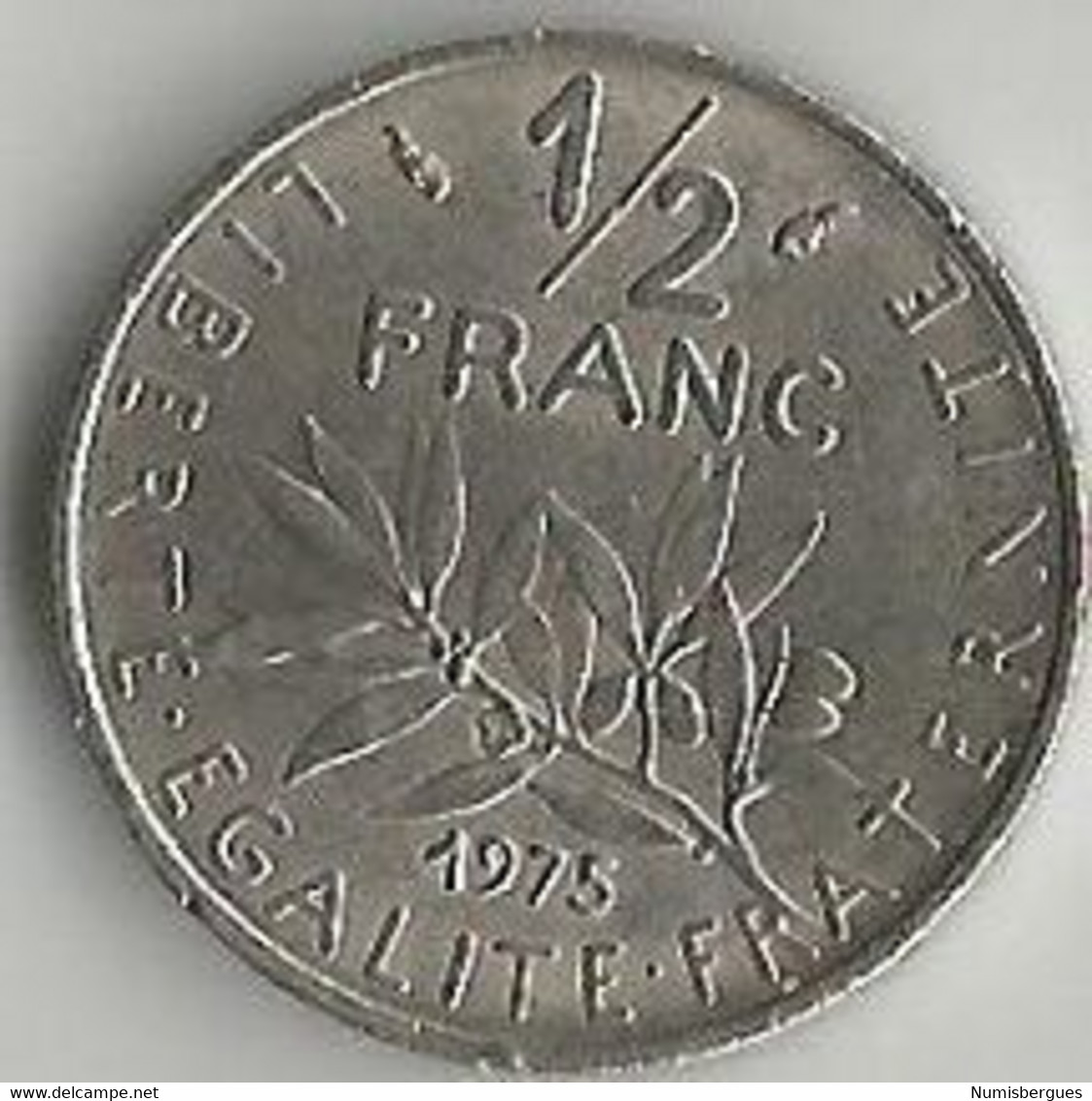 Pièce De Monnaie 50 Centimes Semeuse 1975 - 50 Centimes