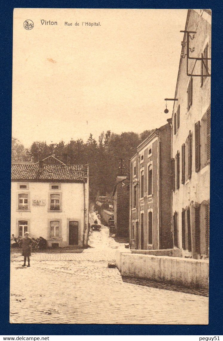 Virton. Rue De L'Hôpital.  Deux Cafés. - Virton