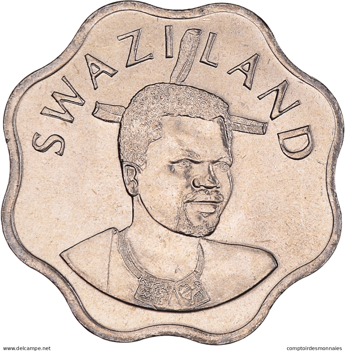 Monnaie, Eswatini, King Msawati III, 10 Cents, 2002, British Royal Mint, SPL+ - Swaziland
