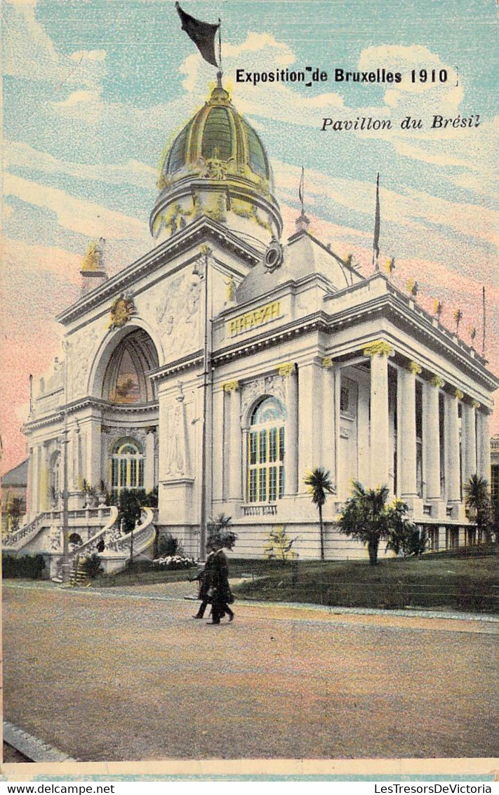 CPA Belgique - BRUXELLES - Exposition Universelle 1910 - Pavillon Du Brésil - Mostre Universali
