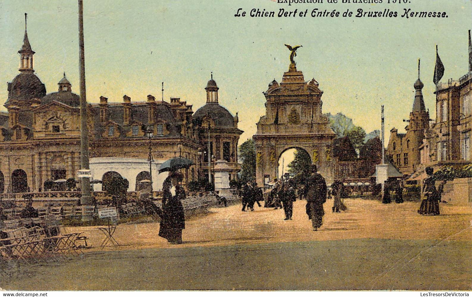 CPA Belgique - BRUXELLES - Exposition Universelle 1910 - LE CHIEN DERT Et Entrée De Bruxelles Kermesse - Wereldtentoonstellingen