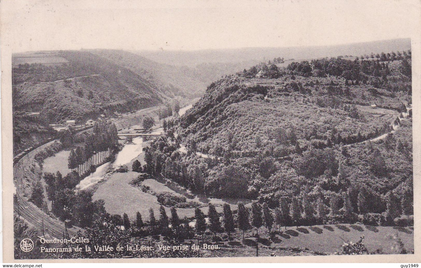 PANORAMA DE LA VALLEEDE LA LESSE      VUE PRISE DU BROU - Houyet