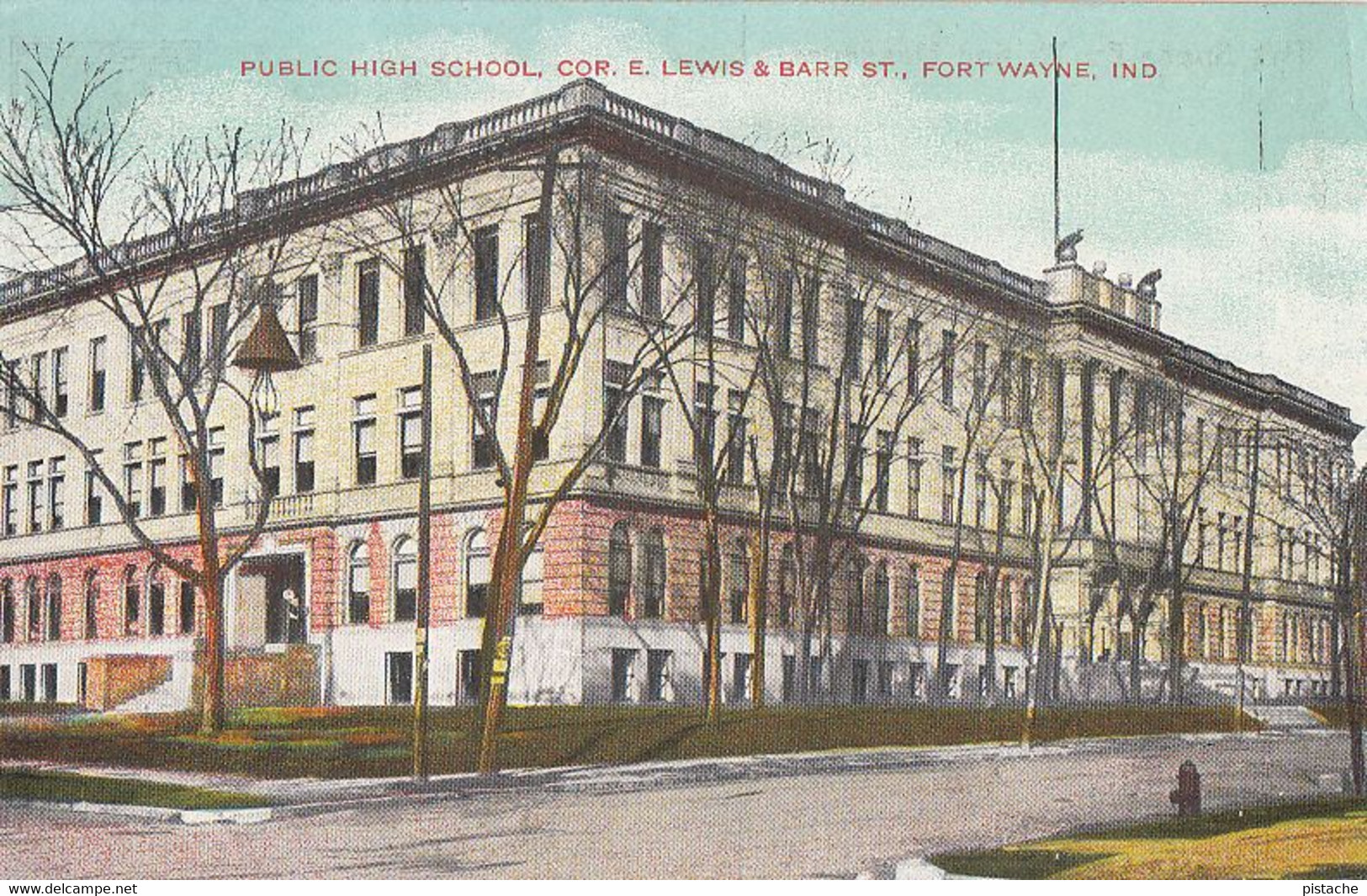 3006 – Fort Wayne Indiana – Public High School – Unused – Good Condition – 2 Scans - Fort Wayne