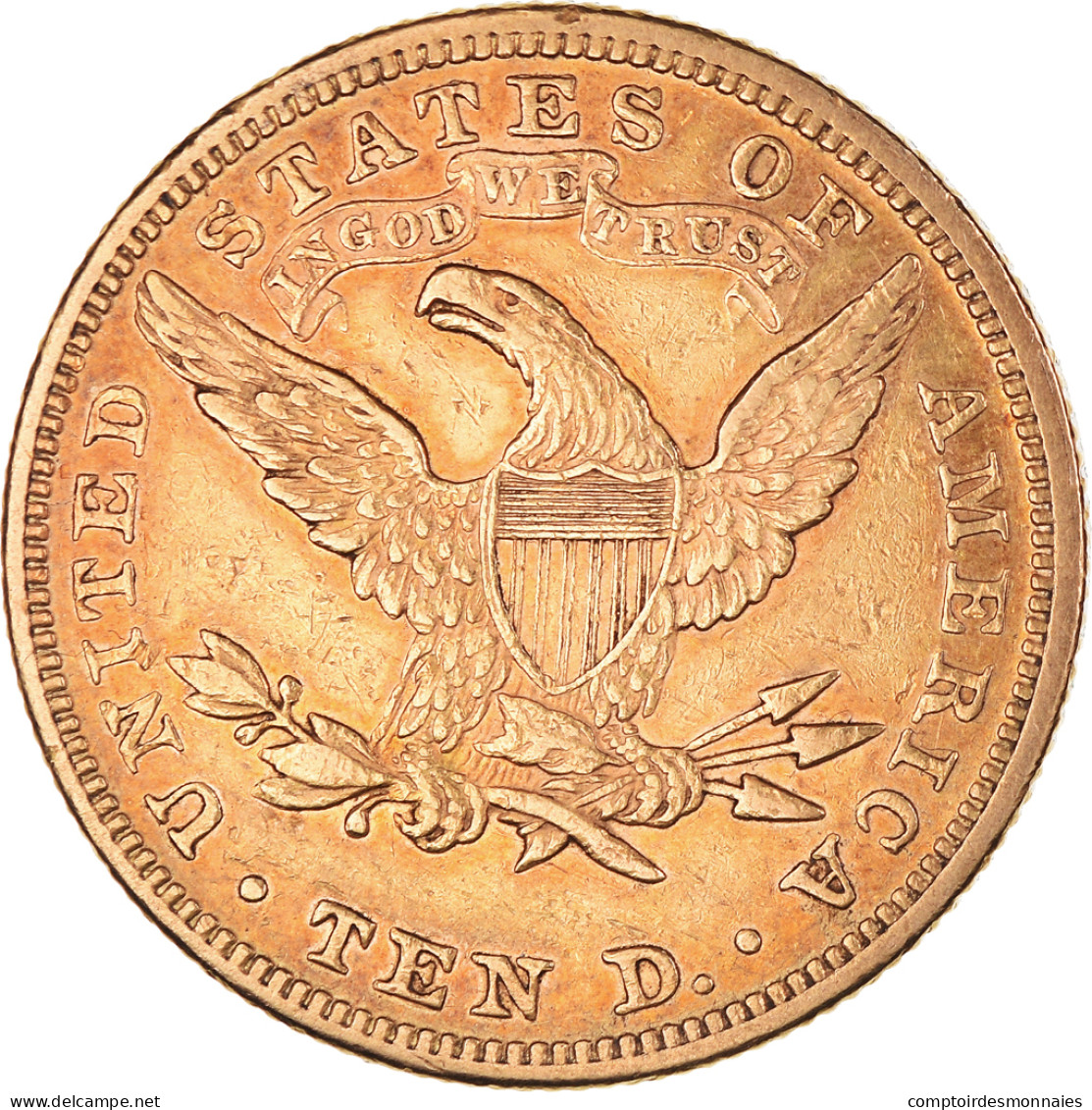 Monnaie, États-Unis, Coronet Head, $10, Eagle, 1881, U.S. Mint, Philadelphie - 10$ - Eagles - 1866-1907: Coronet Head (Testa Coronata)