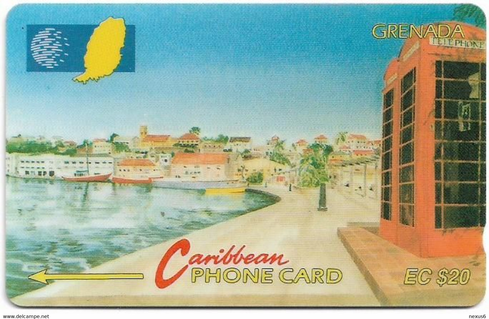Grenada - C&W (GPT) - Carenage St. Georges - 8CGRB - 1994, 11.129ex, Used - Grenada
