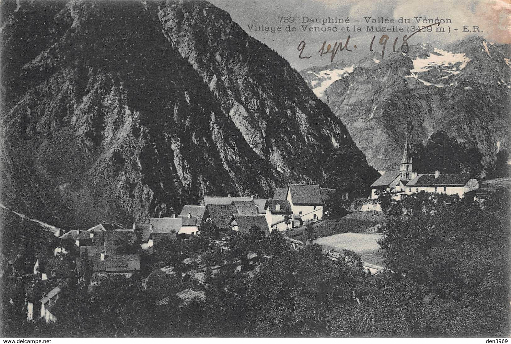 Village De VENOSC (Isère) Et La Muzelle - Vallée Du Vénéon - Philatélie Cachet En Pointillés - Vénosc