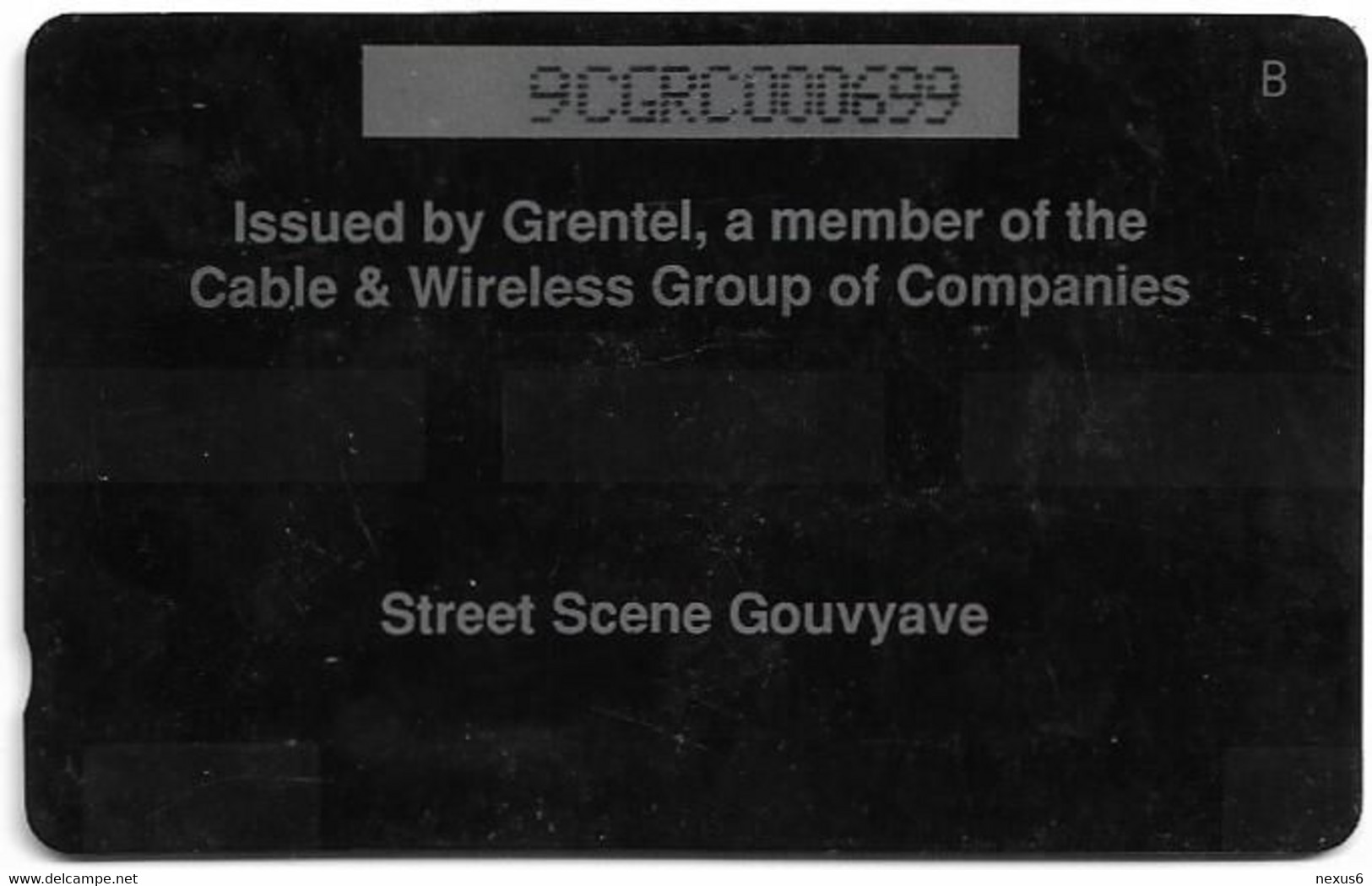 Grenada - C&W (GPT) - Street Scene Gouvyave - 9CGRC - 1994, 10.000ex, Used - Grenade