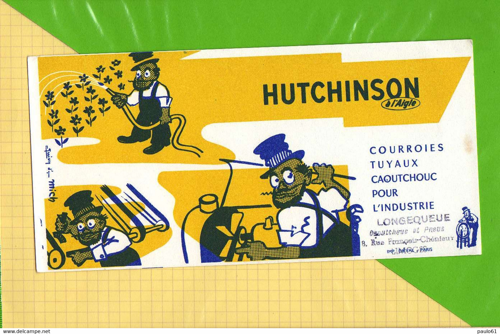 BUVARD &amp; Blotting Paper :HUTCHINSON  Courroies Pour L'industrie - Fahrrad & Moped