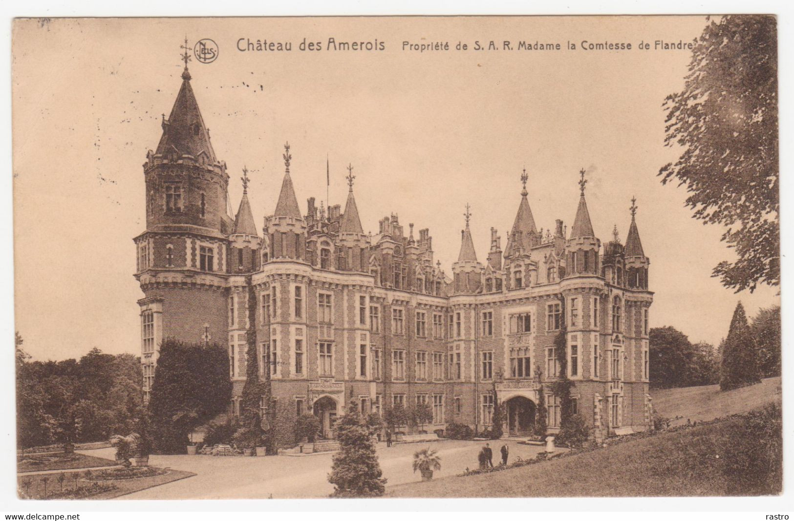 Carte-vue (Château Des Amerois) En Franchise "Feldpost" O  D'occup. Libramont  Vers Un Conduct. De Loco. En Hesse (1915) - Franchise