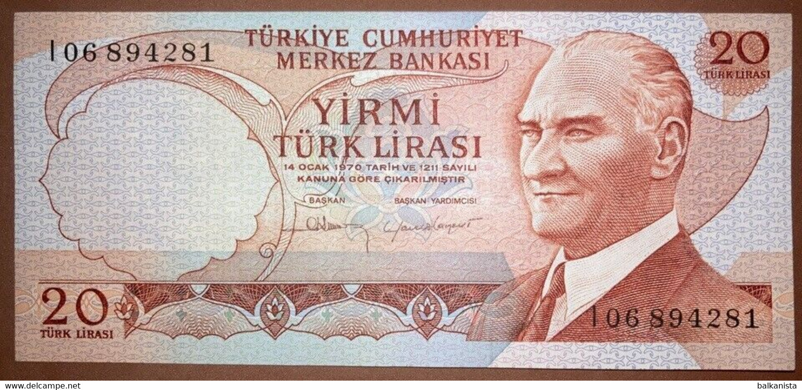 Turkey - 20 Turk Lirasi I06894281 - Turquie
