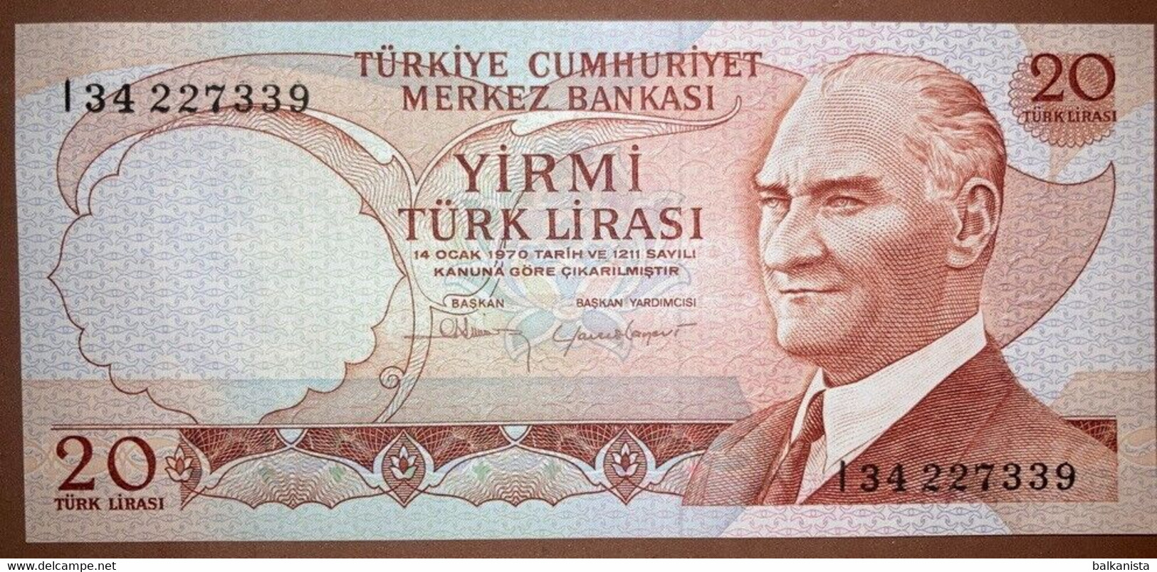 Turkey - 20 Turk Lirasi I34227339 - Turquie