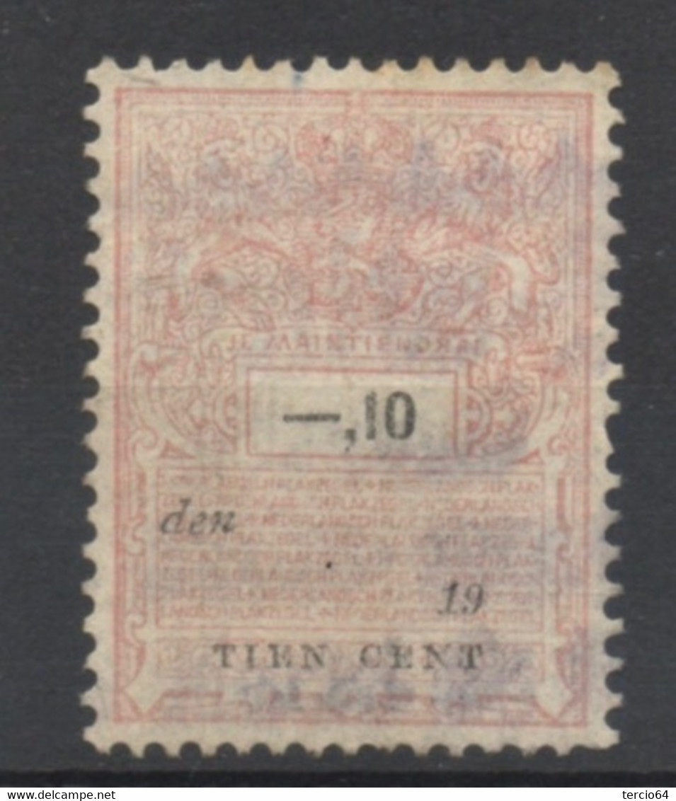 Pays-Bas - Fiscaux - 1896/1909 - 1 X 10 Centimes - Fiscali