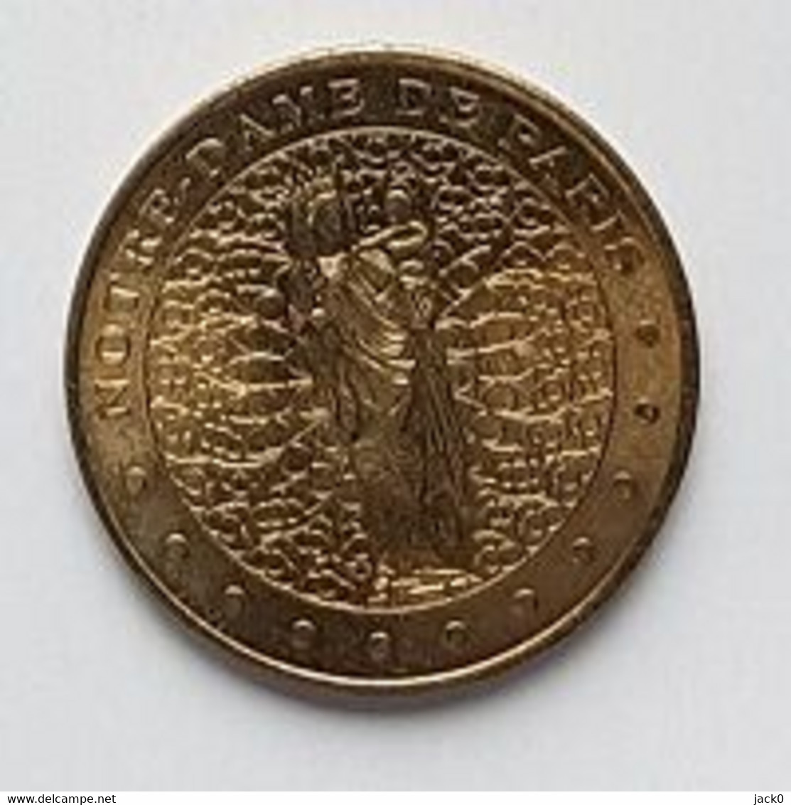 Médaille Touristique, Monnaie De Paris  2001, Ville  PARIS,CATHEDRALE  NOTRE-DAME DE PARIS, VIERGE  A  L' ENFANT ( 75 ) - 2001