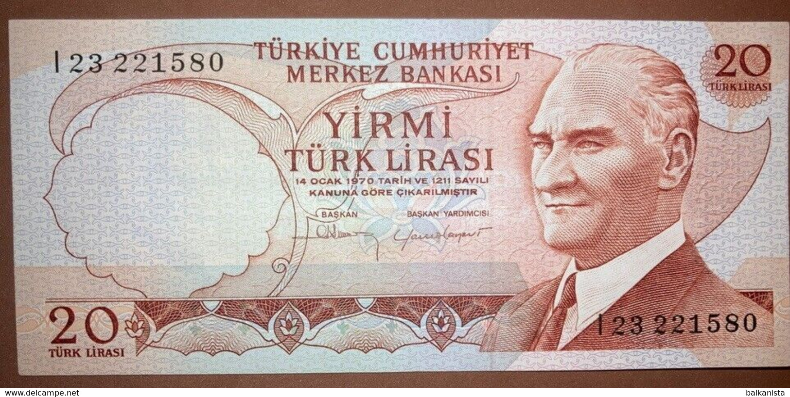 Turkey - 20 Turk Lirasi I23221580 - Turquie