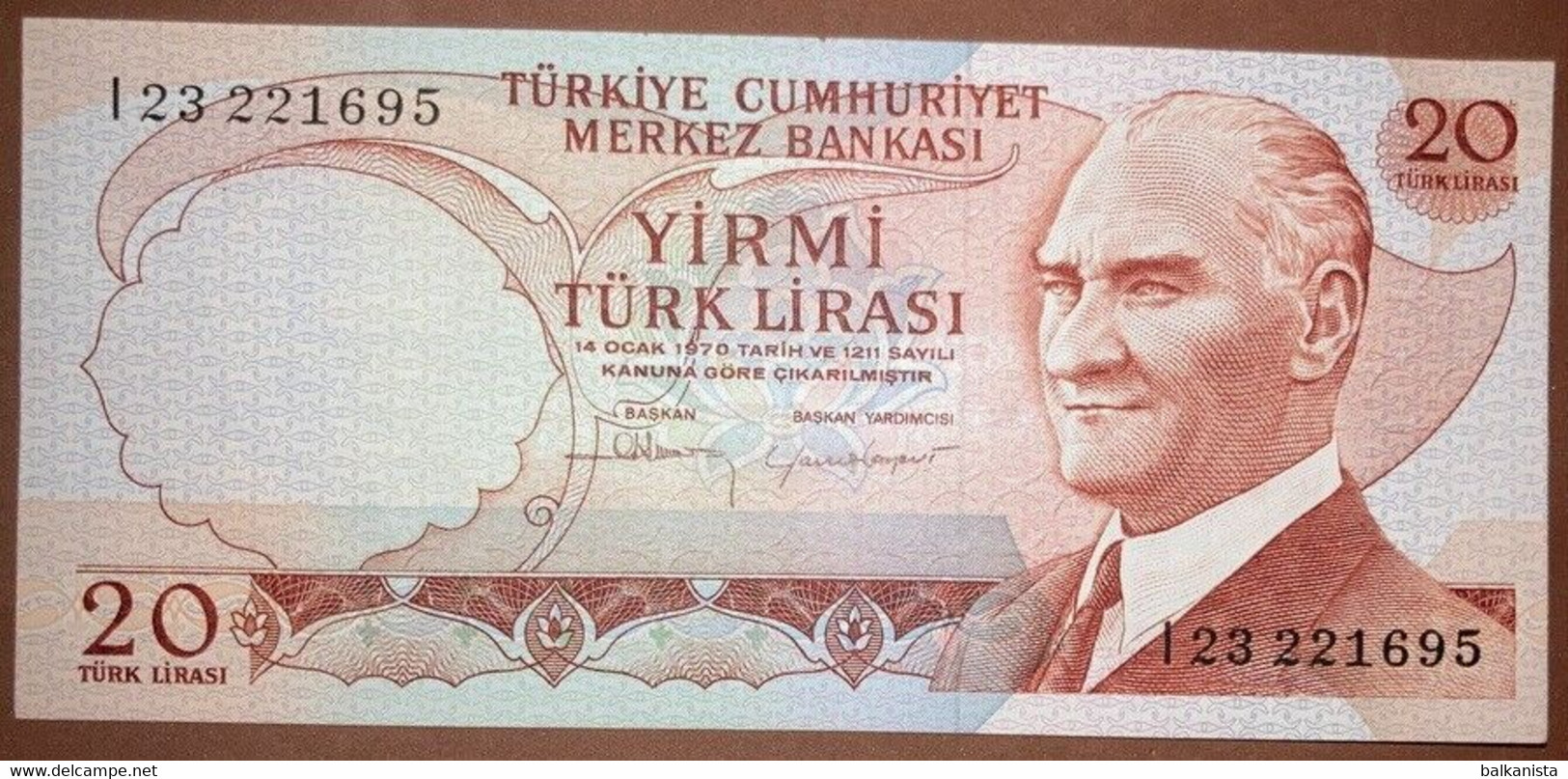 Turkey - 20 Turk Lirasi I23221695 - Turquie