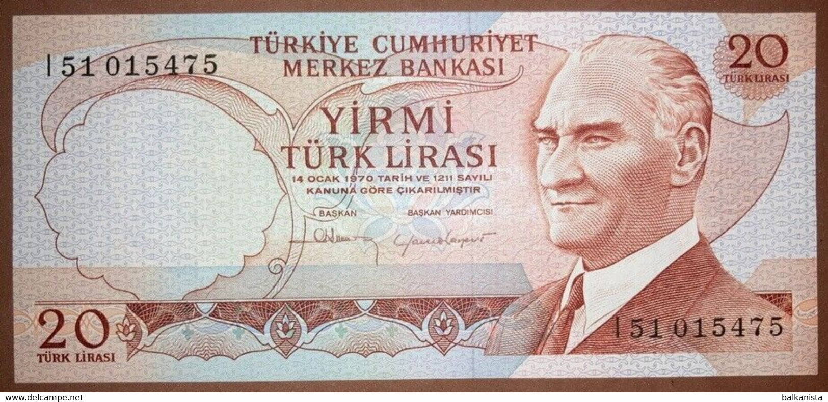 Turkey - 20 Turk Lirasi I51015475 - Turquie