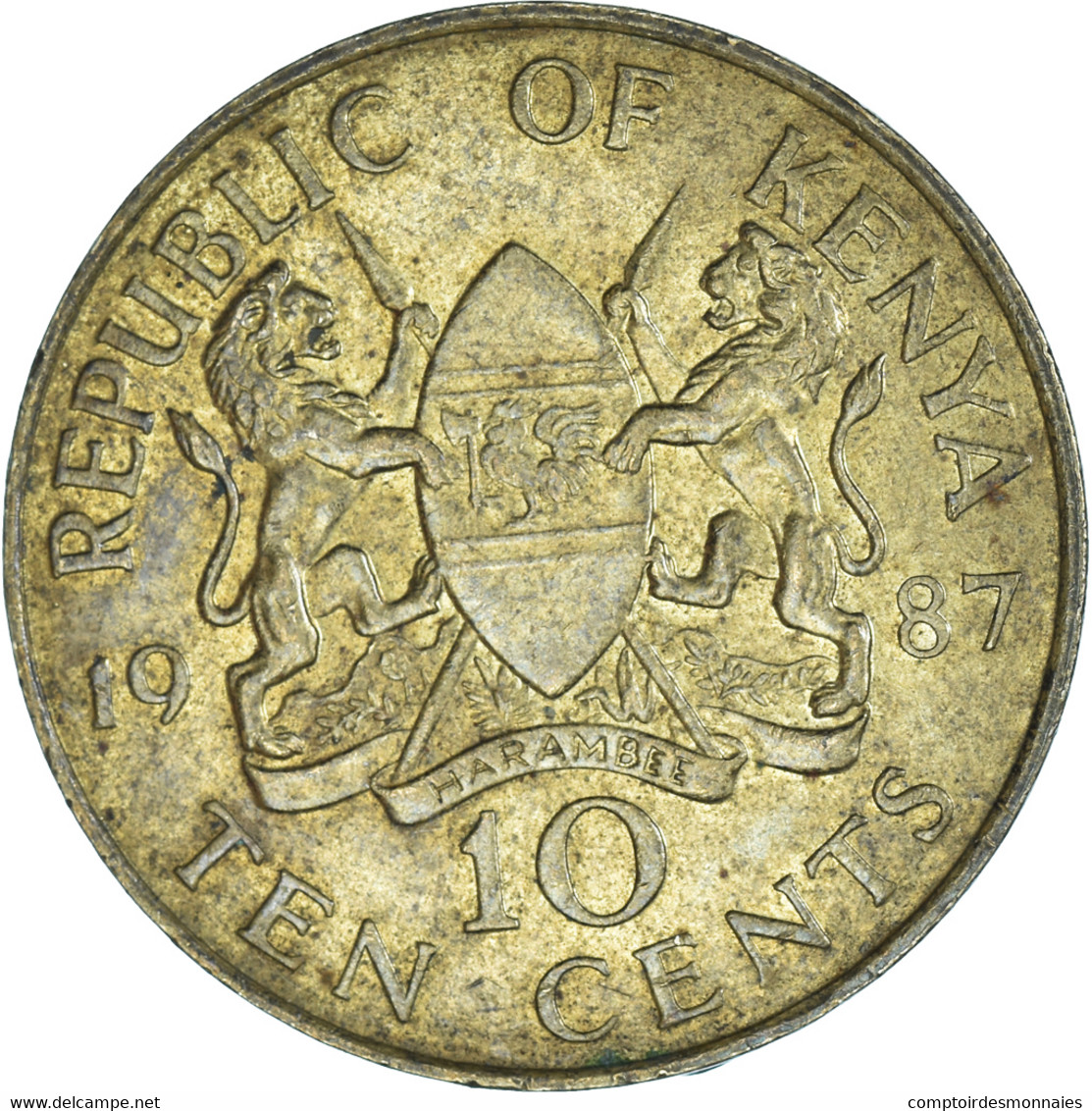 Monnaie, Kenya, 10 Cents, 1987 - Kenya