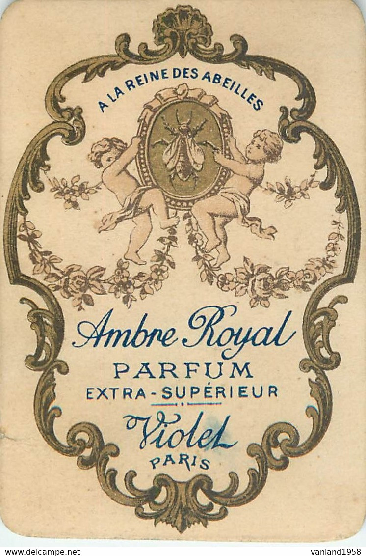 A La Reine Des Abeilles Ambre Royal Parfum Extra Supérieur Violet Paris - Anciennes (jusque 1960)